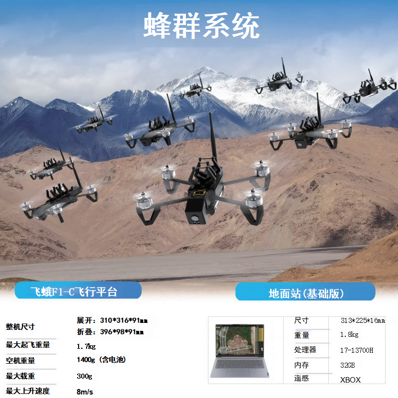 无人机蜂群教学防真模拟训练控制终端